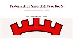 Desktop Screenshot of fsspx-brasil.com.br