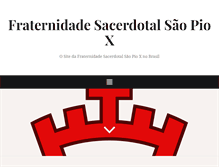 Tablet Screenshot of fsspx-brasil.com.br